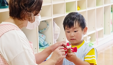 開園 順次登園・自由遊びイメージ画像(3号認定)